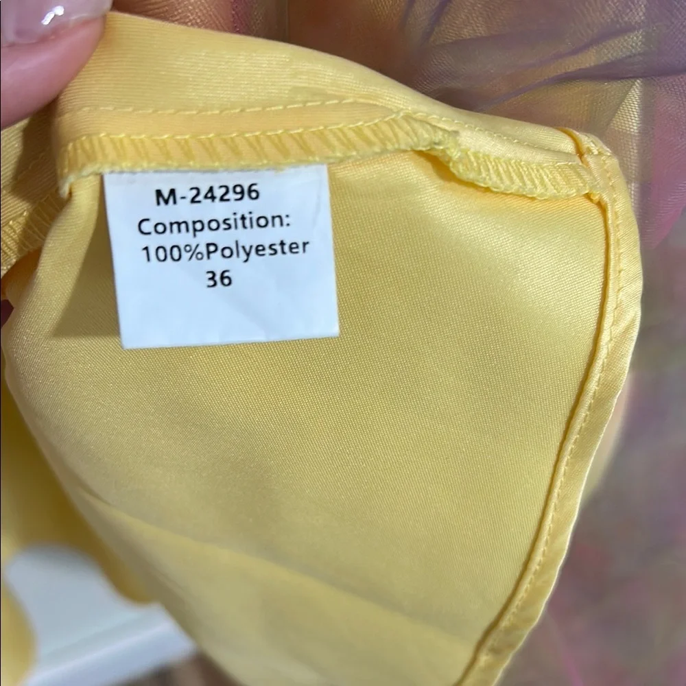 VIP GIRL WOMEN GOLD ASYMMETRICAL ONE SHOULDER GOWN SZ 6 - Picture 6 of 15